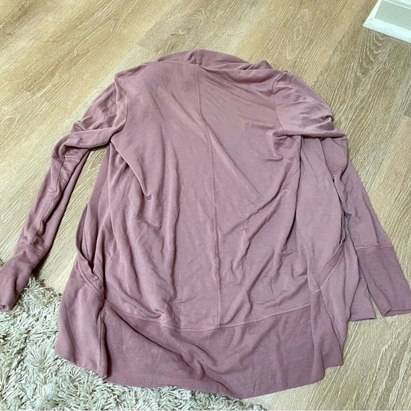 Athleta Pranayama Wrap Cardigan pink mauve size s - Picture 7 of 7